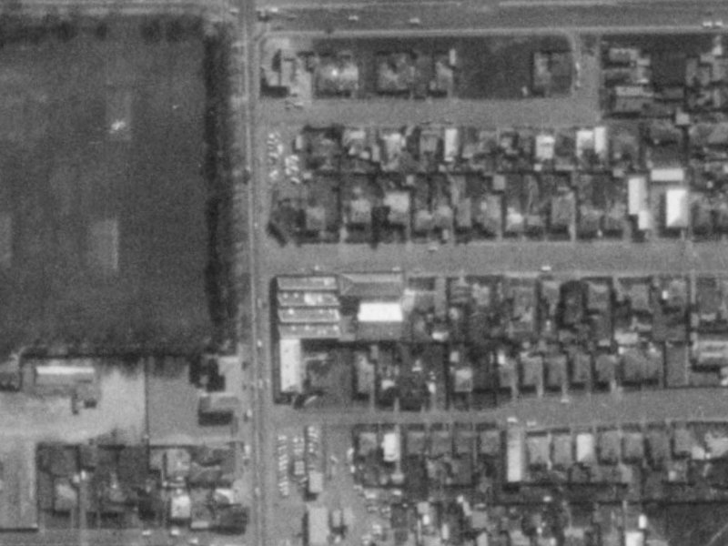 4 Hastings Street West from the air, 1975-1979