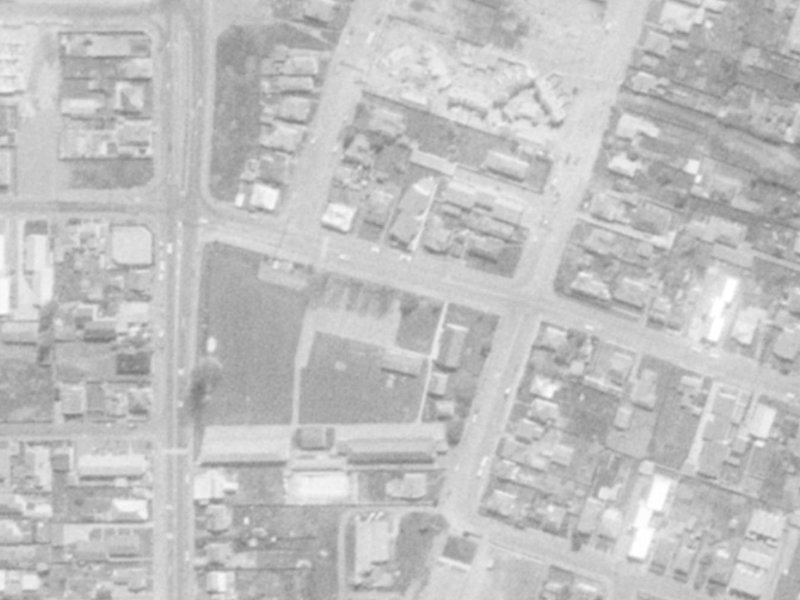 153 Hastings Street East from the air, 1975-1979