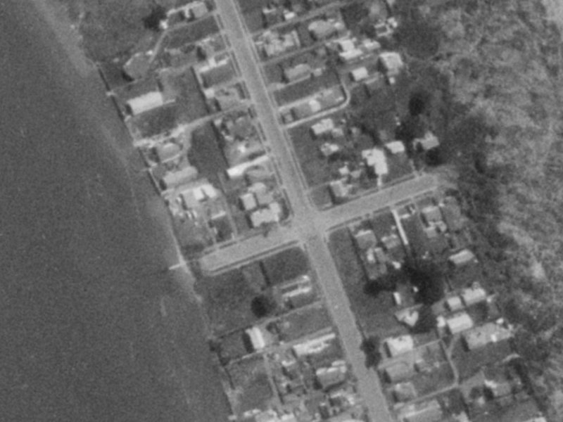122 Rocking Horse Road from the air, 1975-1979