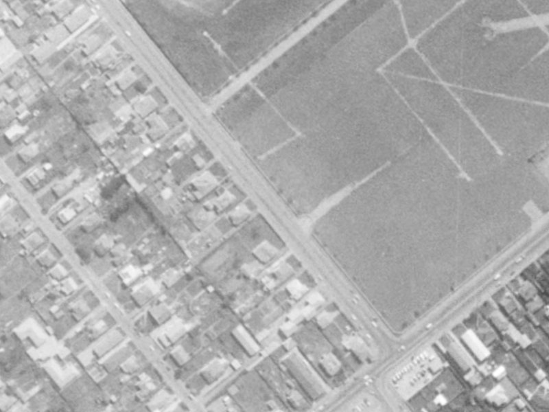 14 Wrights Road from the air, 1975-1979