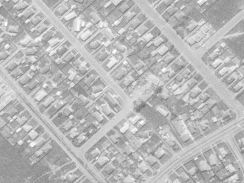 92A Oakhampton Street from the air, 1975-1979