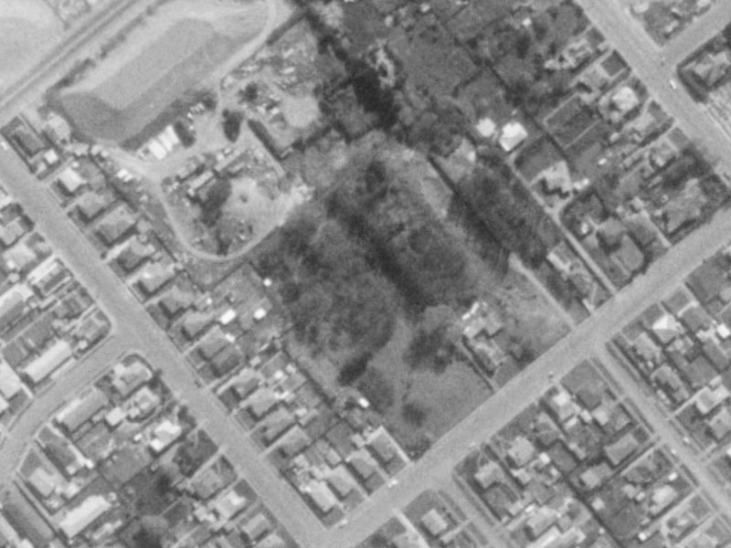 Leith Place from the air, 1975-1979
