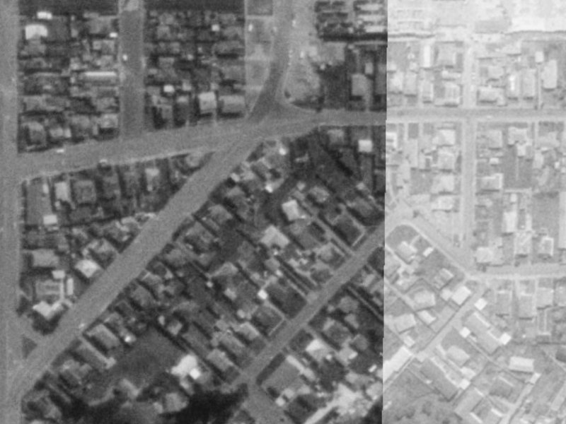 17 Burlington Street from the air, 1975-1979
