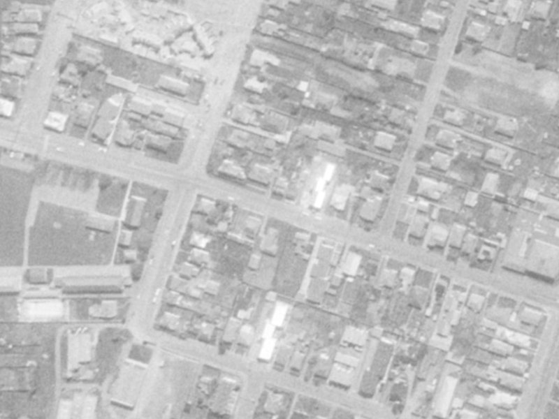 179 Hastings Street East from the air, 1975-1979