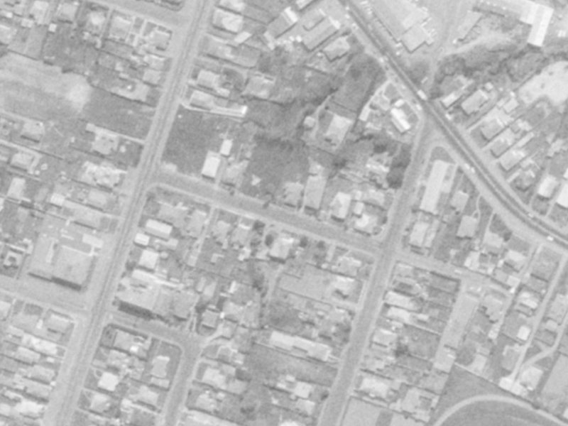 Hornbrook Street from the air, 1975-1979