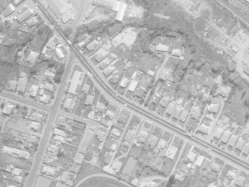 37 Opawa Road from the air, 1975-1979