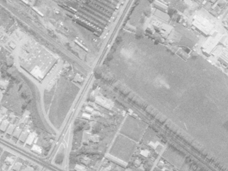 66-88 Ensors Road from the air, 1975-1979