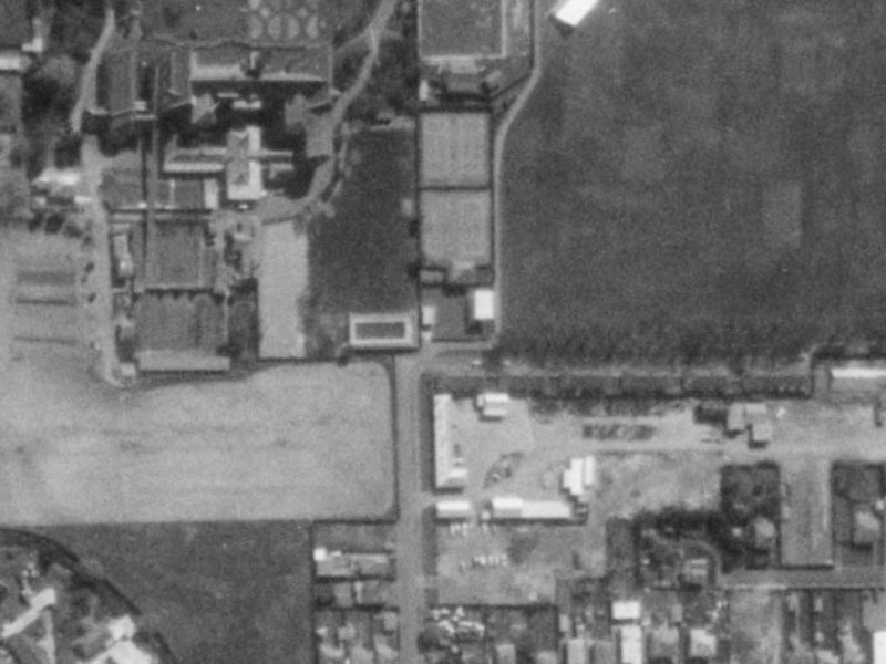 12 Holy Family Ct from the air, 1975-1979