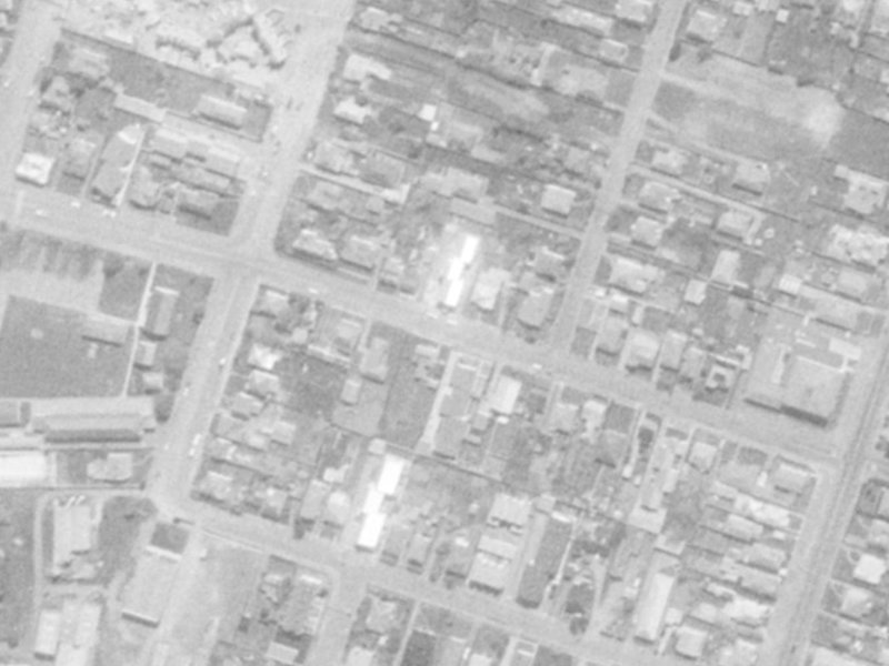 184 Hastings Street from the air, 1975-1979