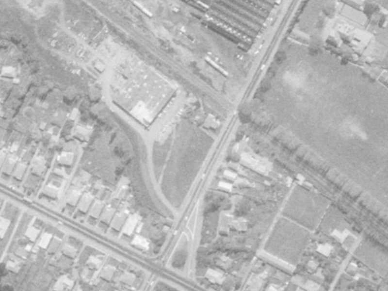 87 Ensors Road from the air, 1975-1979