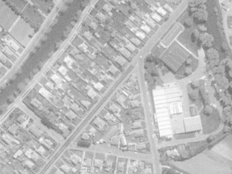 27 Radley Street from the air, 1975-1979
