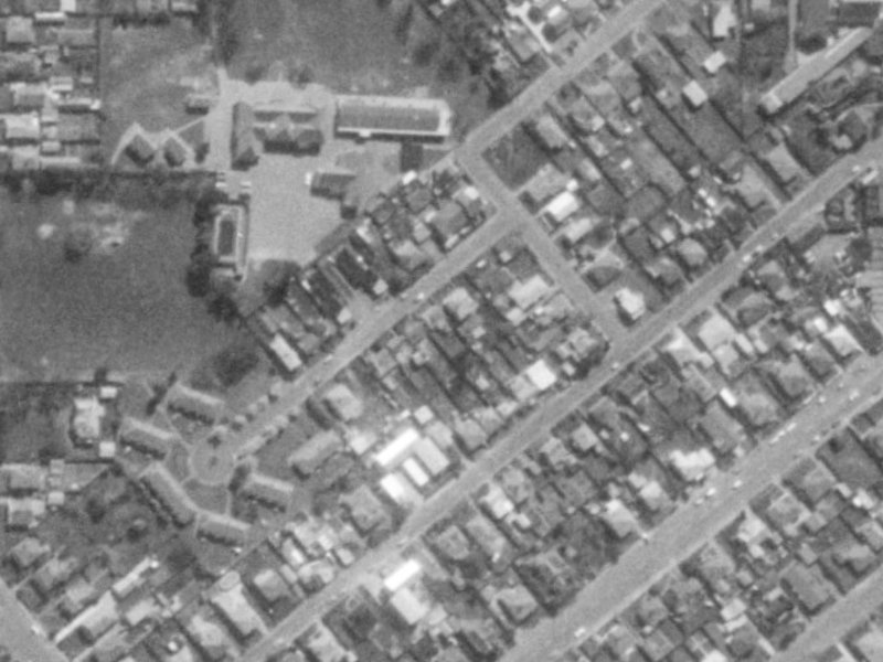 22C Willard Street from the air, 1975-1979