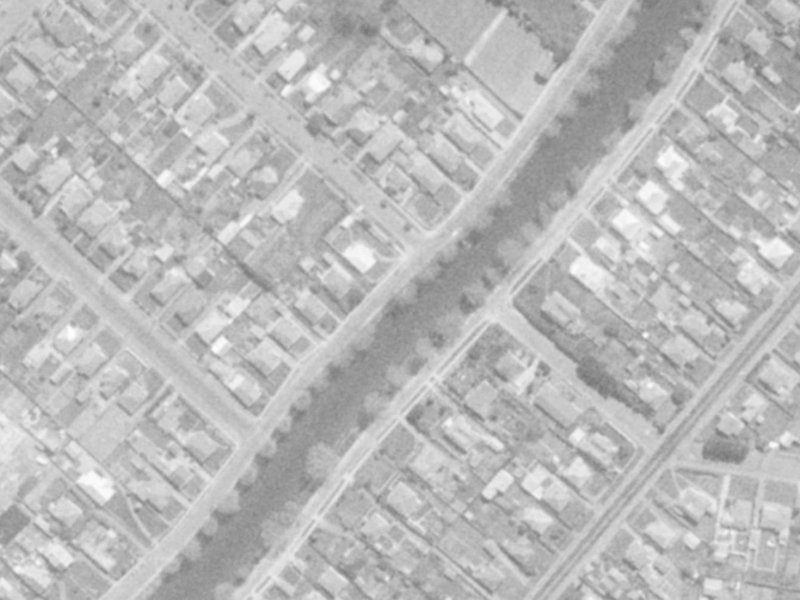 62 Richardson Terrace from the air, 1975-1979