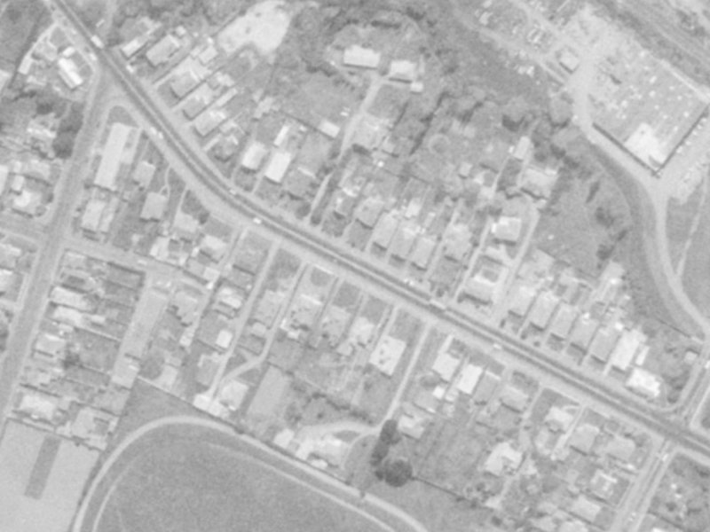 45 Opawa Road from the air, 1975-1979
