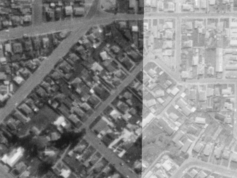 18A Humboldt Street from the air, 1975-1979