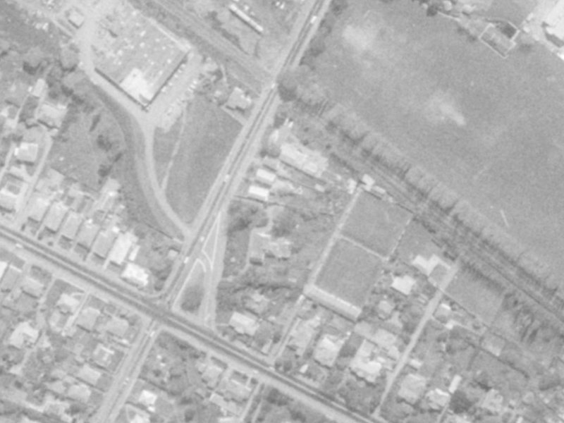 38 Ensors Road from the air, 1975-1979
