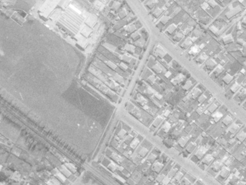 16 Whittington Avenue from the air, 1975-1979
