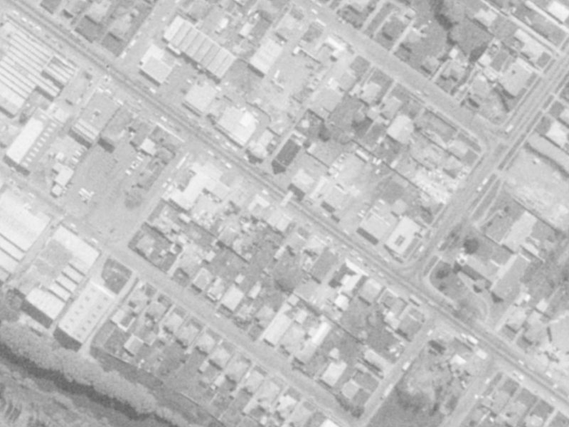 622b Ferry Road from the air, 1975-1979