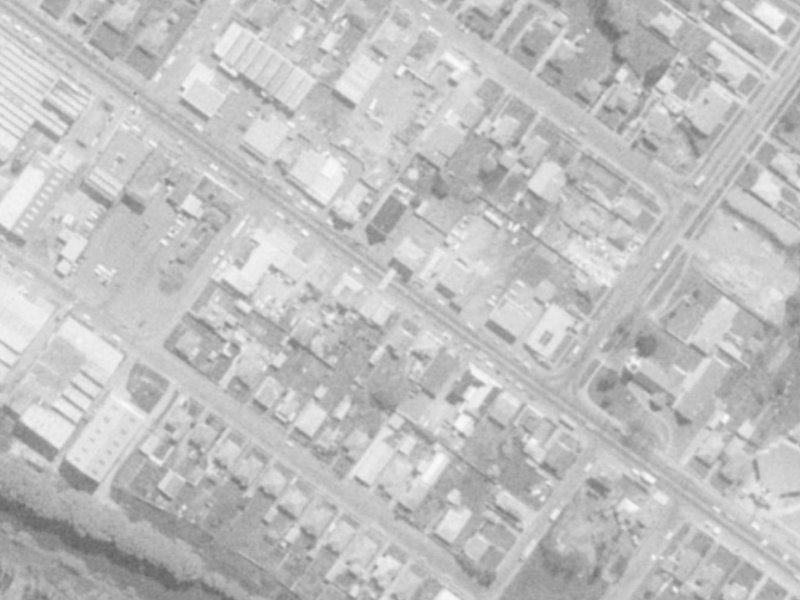 622A Ferry Road from the air, 1975-1979