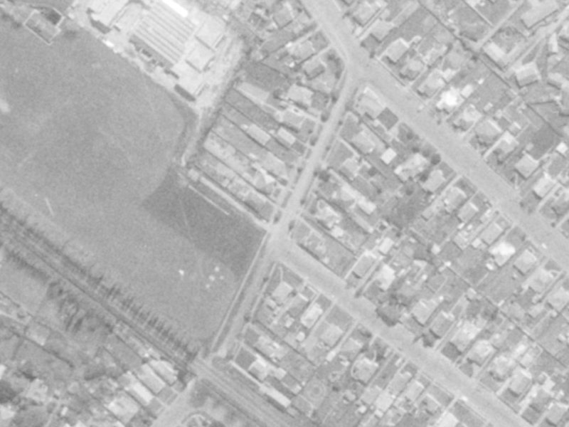 13-15 Whittington Avenue from the air, 1975-1979