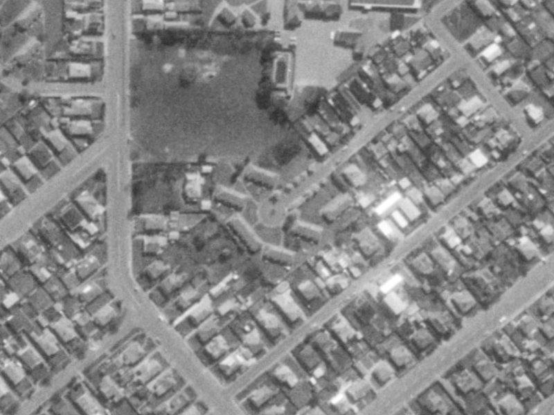35 Willard Street from the air, 1975-1979