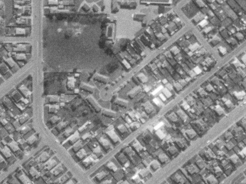 27 Willard Street from the air, 1975-1979