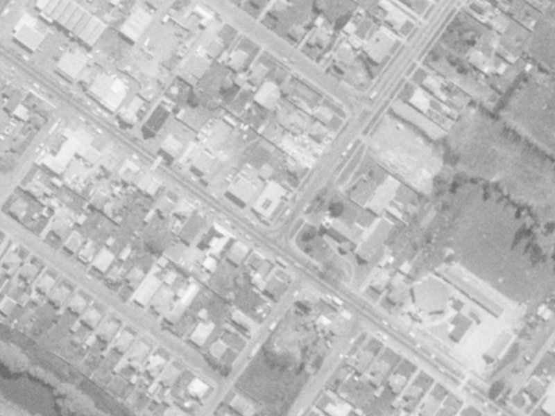 713 Ferry Road from the air, 1975-1979