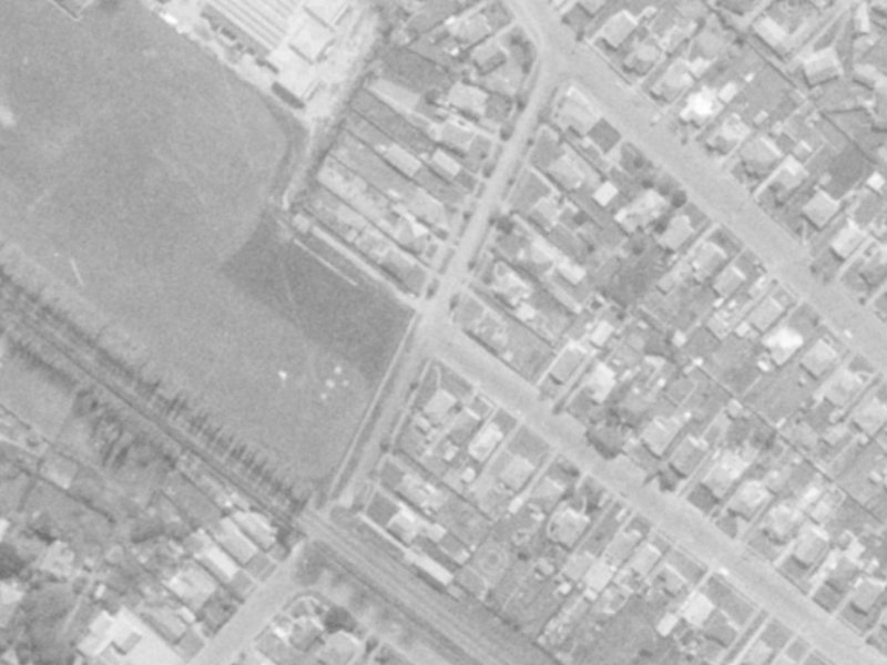 17A Whittington Avenue from the air, 1975-1979