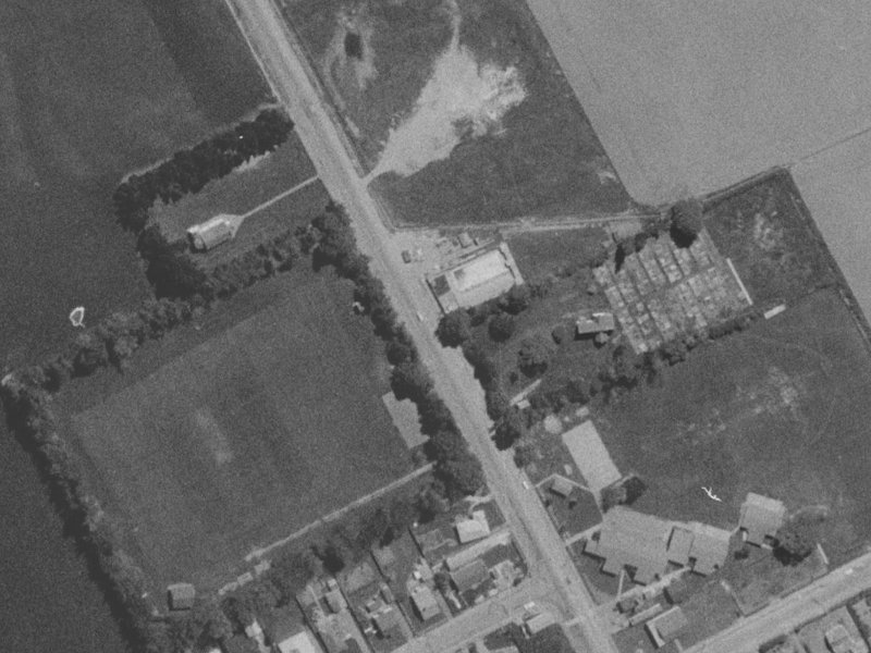 Kirk road from the air, 1975-1979