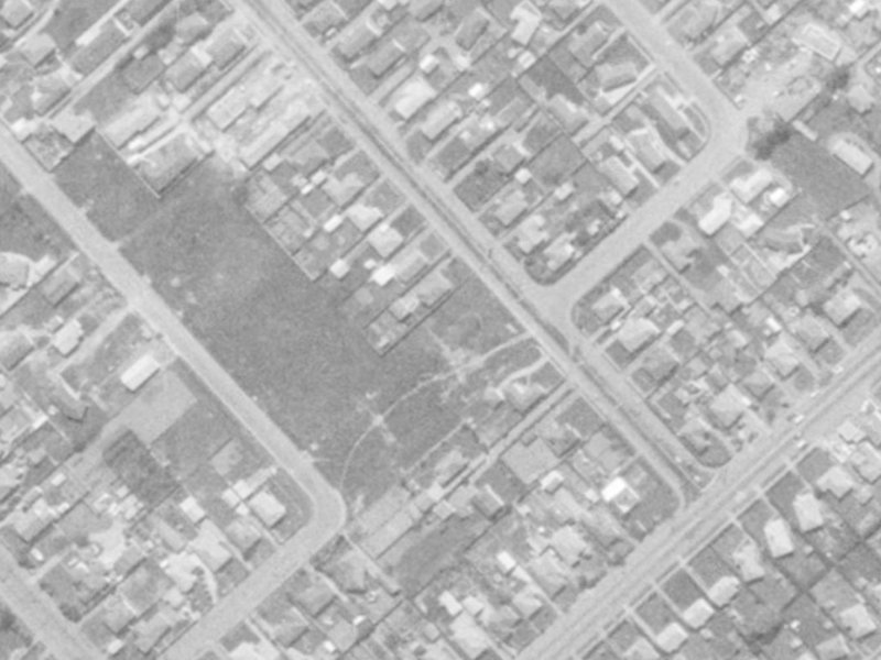 96A Brynley Street from the air, 1975-1979