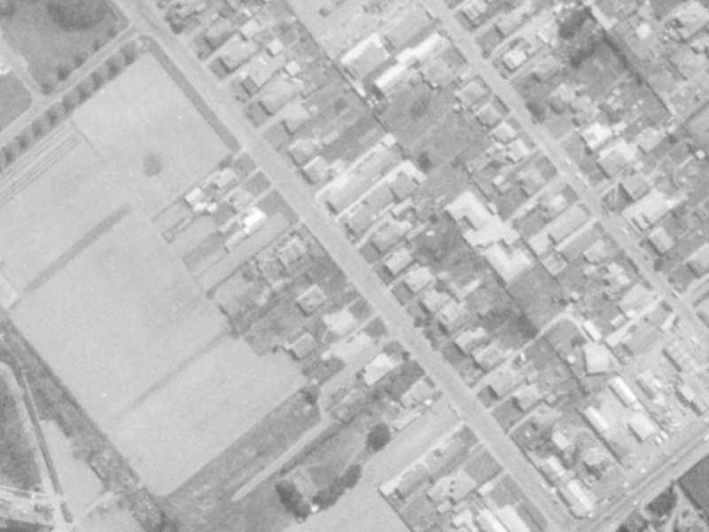28 Sylvan Street from the air, 1975-1979