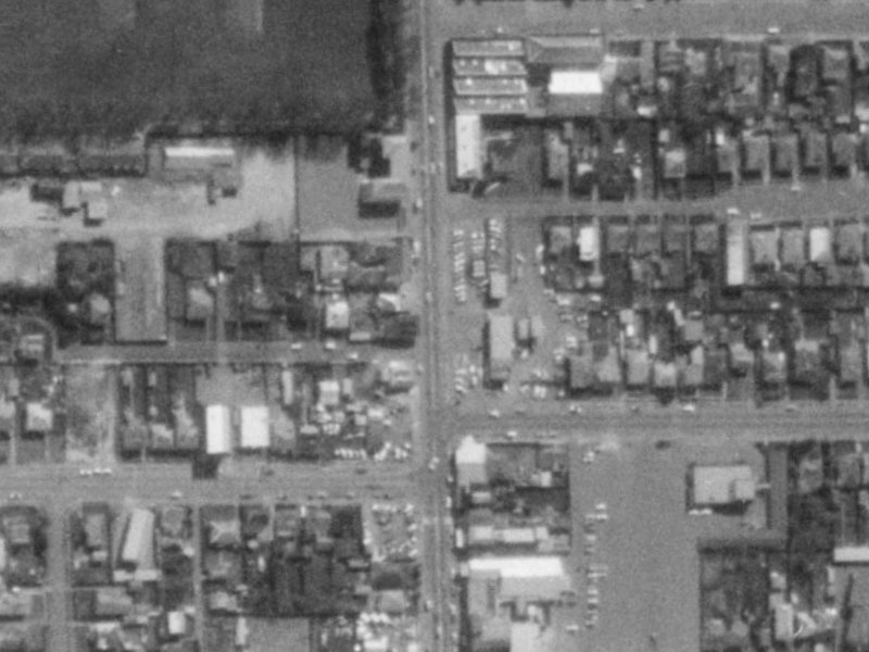 290D Colombo Street from the air, 1975-1979