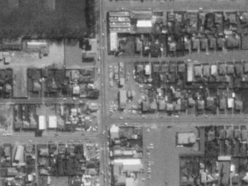 290b Colombo Street from the air, 1975-1979