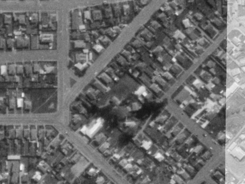 20 Burlington Street from the air, 1975-1979