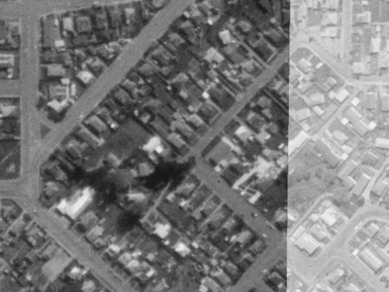 5A Humboldt Street from the air, 1975-1979