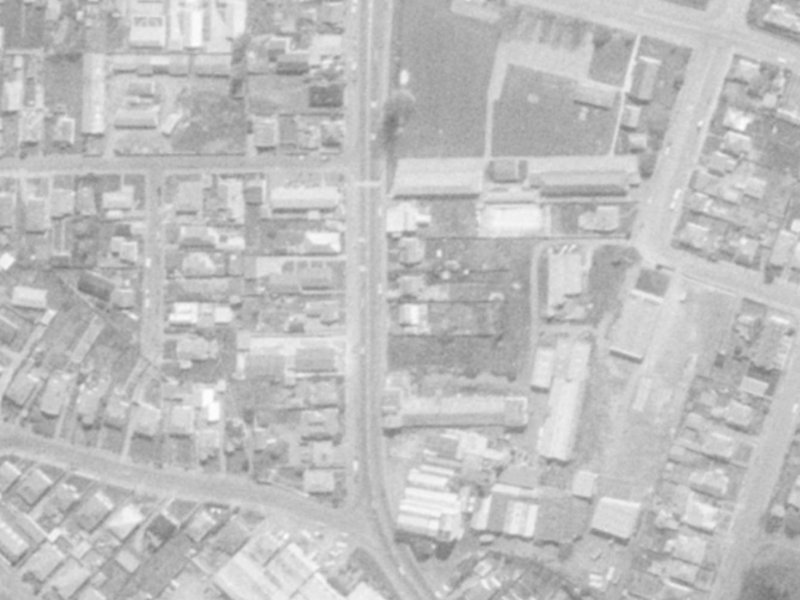 100 Waltham Road from the air, 1975-1979