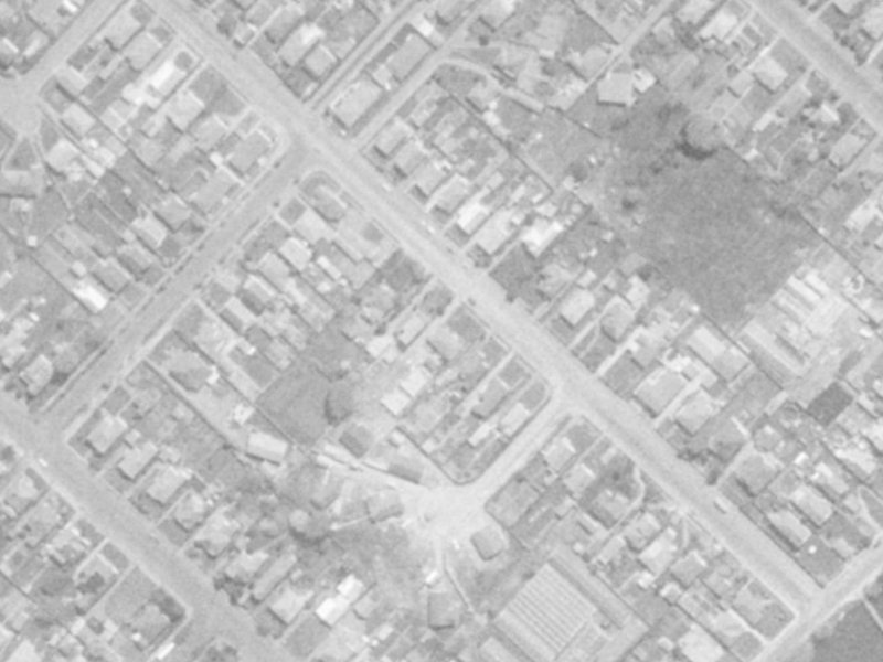 150 MacKenzie Avenue from the air, 1975-1979