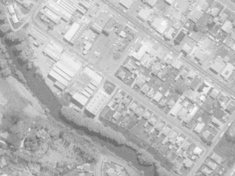 Heathcote Street from the air, 1975-1979