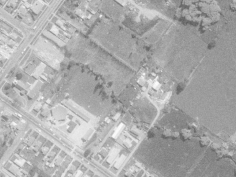 Streamside Court from the air, 1975-1979
