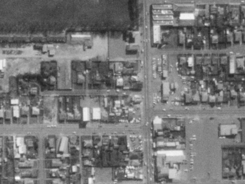 25 Faraday Street from the air, 1975-1979