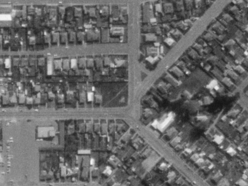 47 Huxley Street from the air, 1975-1979