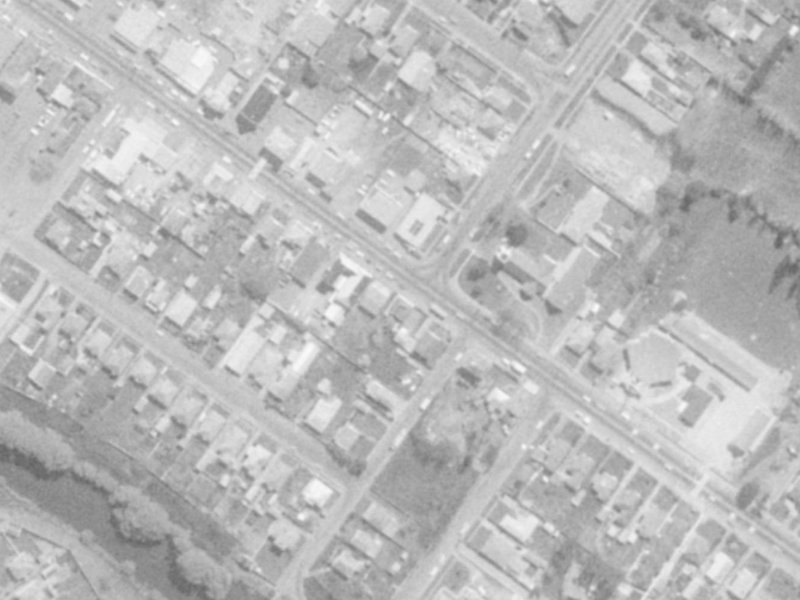 642 Ferry Road from the air, 1975-1979