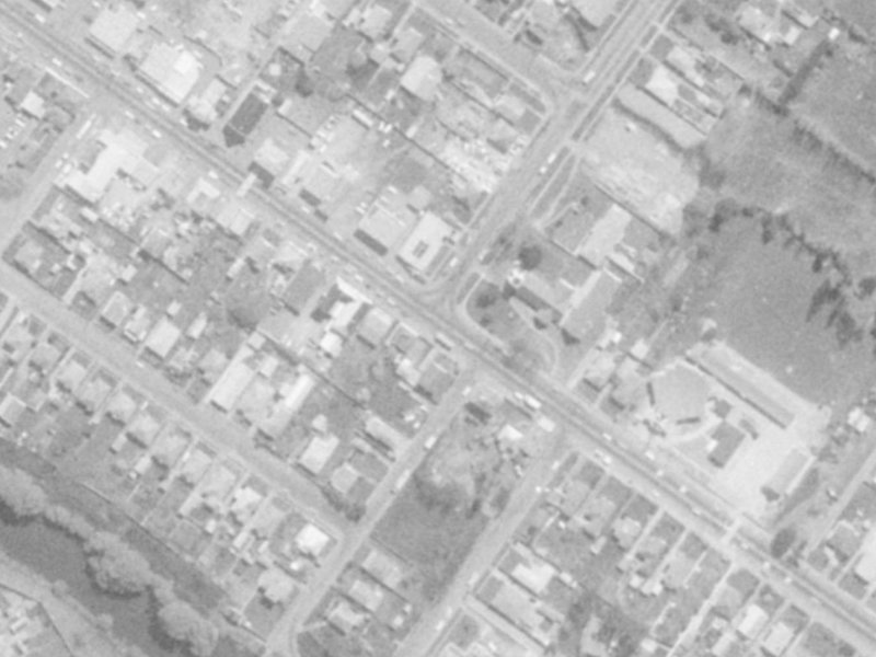 644 Ferry Road from the air, 1975-1979
