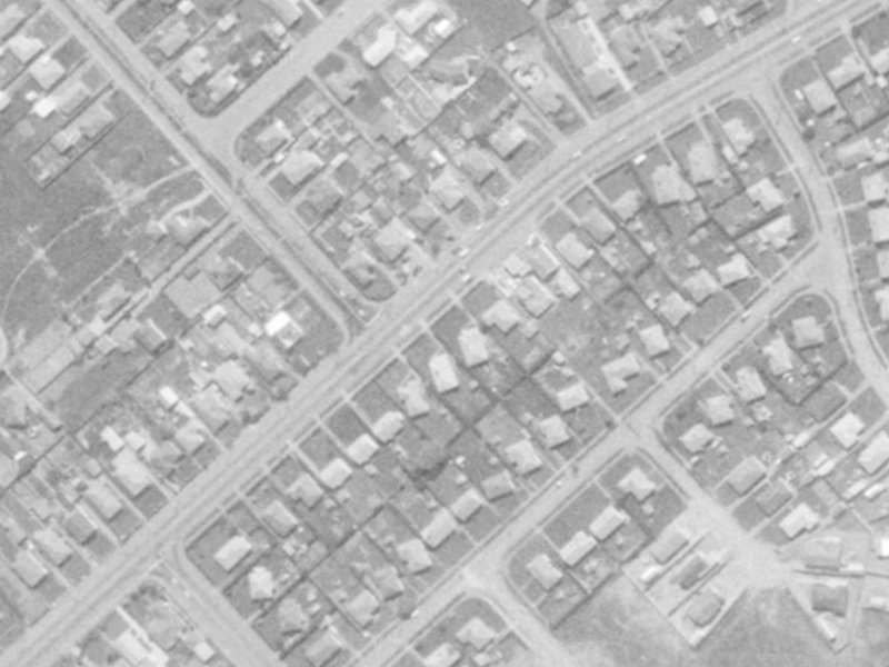 105 Springs Road from the air, 1975-1979
