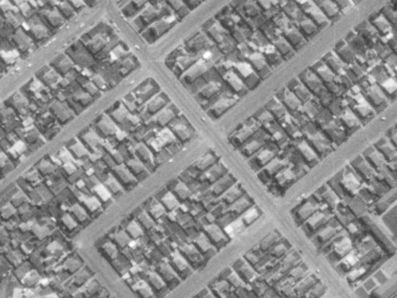 16 Redruth Avenue from the air, 1975-1979