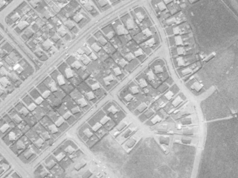Dix Street from the air, 1975-1979