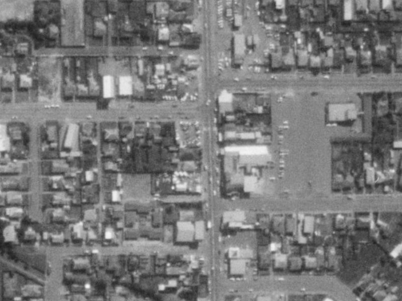 270 Colombo Street from the air, 1975-1979