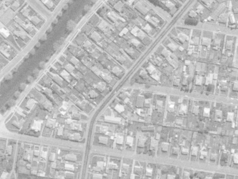 59 Radley Street from the air, 1975-1979