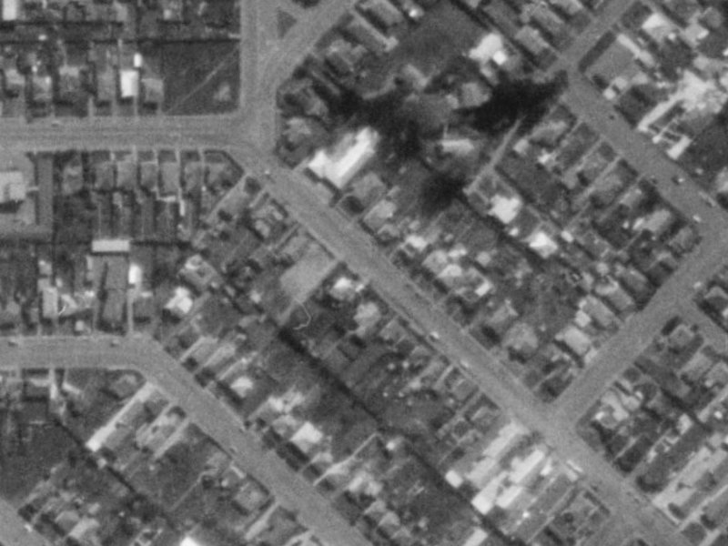 21 Ingoldsby Street from the air, 1975-1979