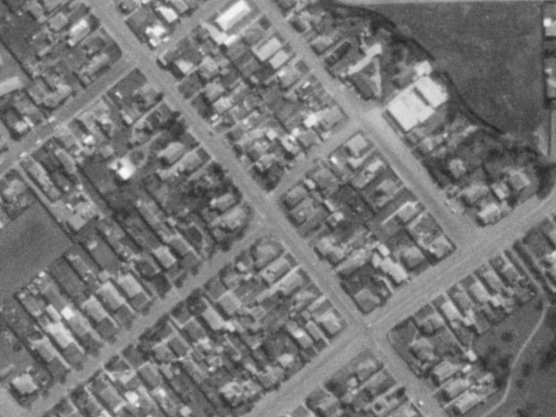 156 Strickland Street from the air, 1975-1979